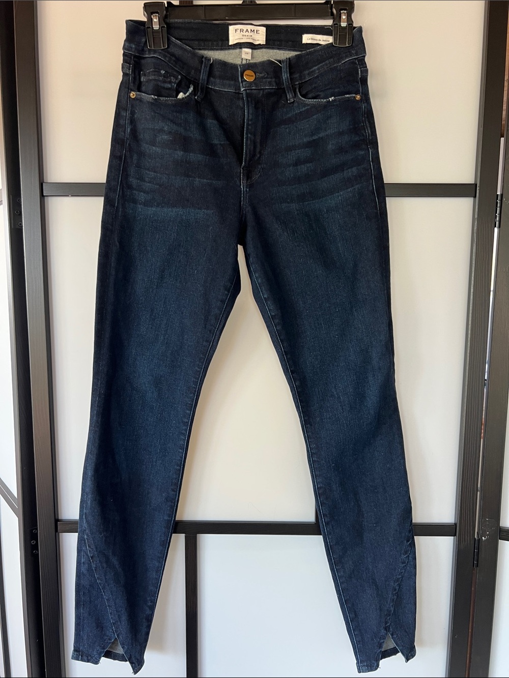 Frame Denim Dark Indigo La Skinny de Jeanne  Jeans - Women's 29